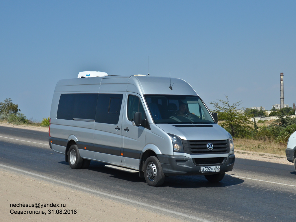 Республика Крым, Volkswagen Crafter № Е 302 КХ 82 — Фото — Автобусный  транспорт