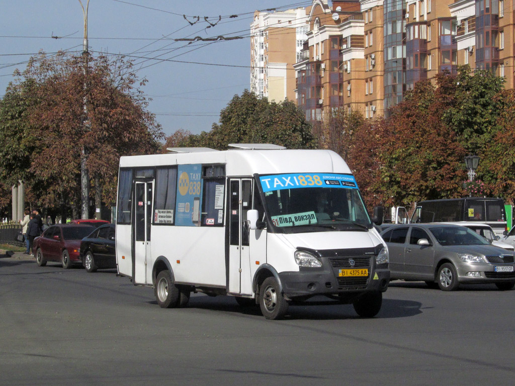 Полтавская область, Рута 25 № BI 4375 AA