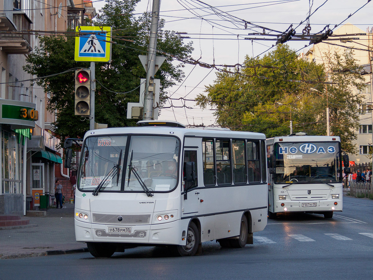 Omsk region, PAZ-320302-12 "Vector" Nr. У 678 РМ 55