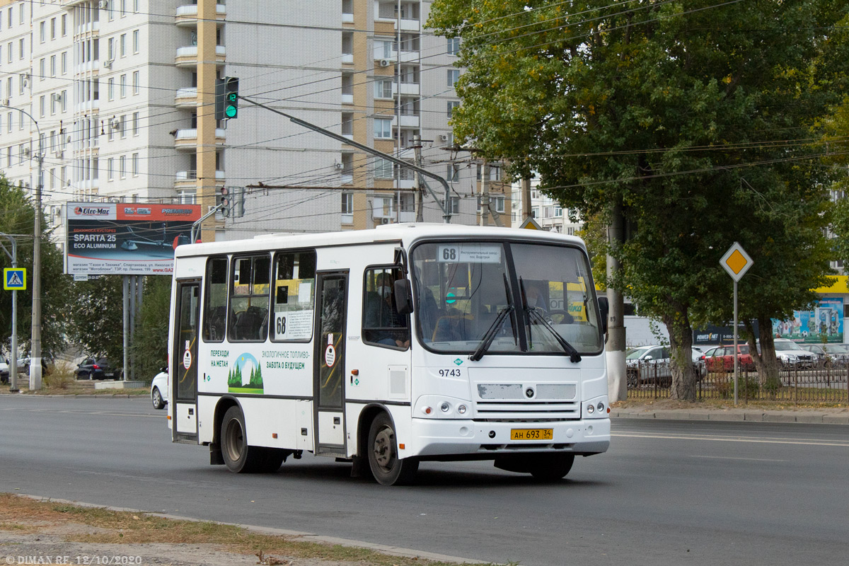 Волгоградская область, ПАЗ-320302-11 № 9743