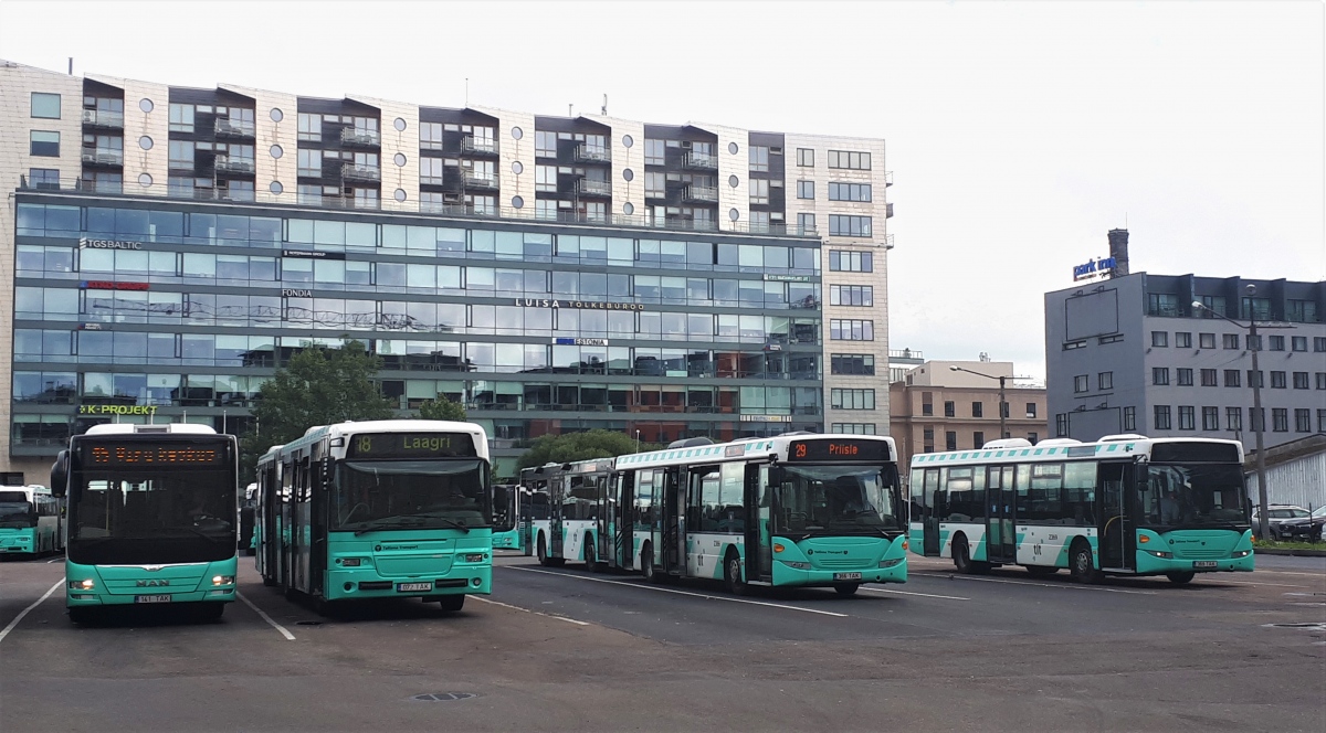 Эстония, Säffle 8500 № 1072; Эстония, Scania OmniLink II № 2366; Эстония, Scania OmniLink II № 2369
