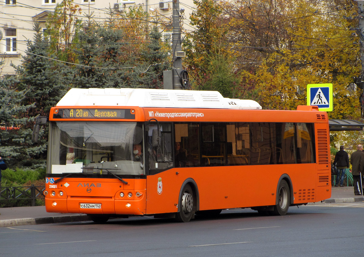 Нижегородская область, ЛиАЗ-5292.67 (CNG) № 21451