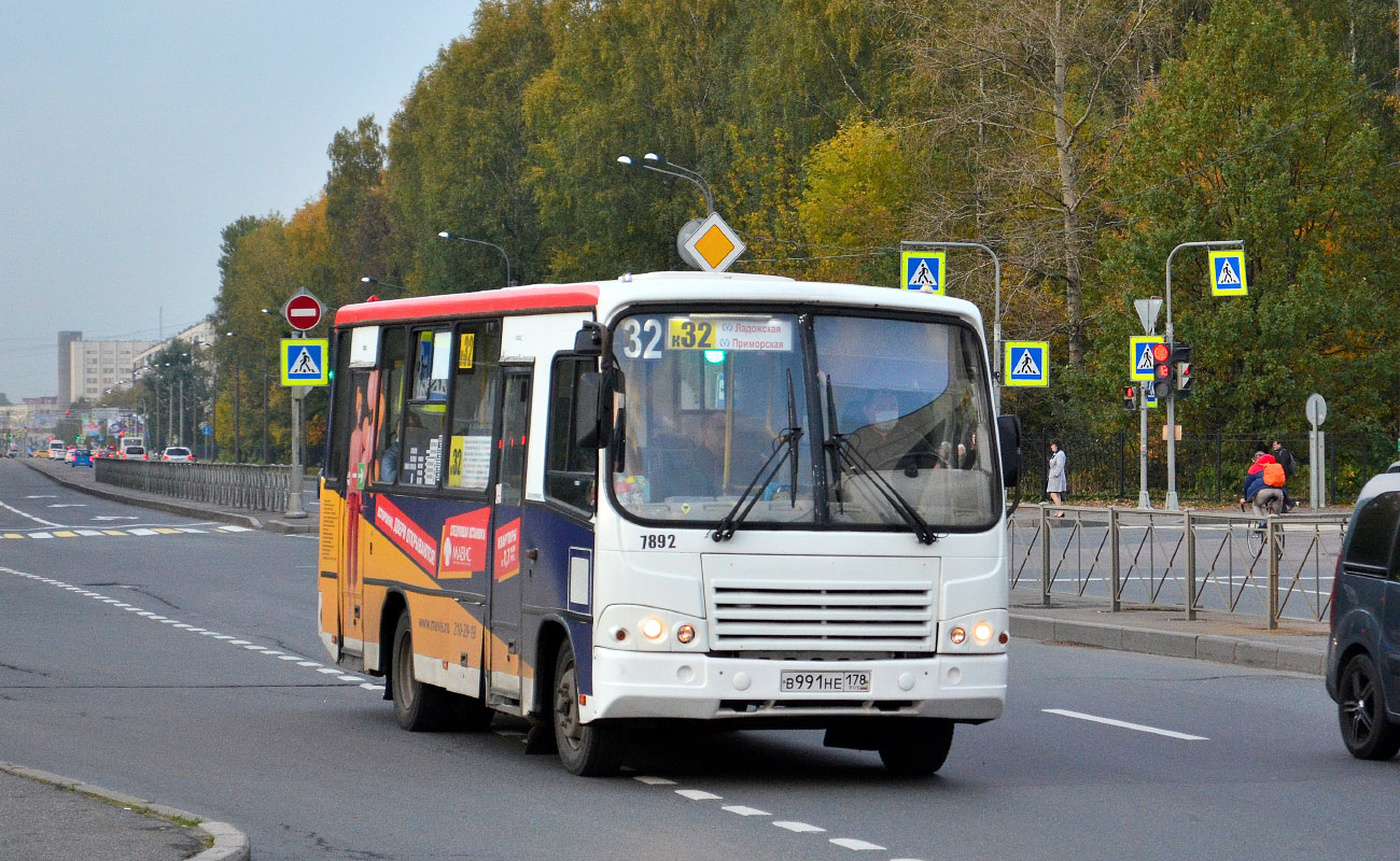 Санкт-Петербург, ПАЗ-320402-05 № 7892