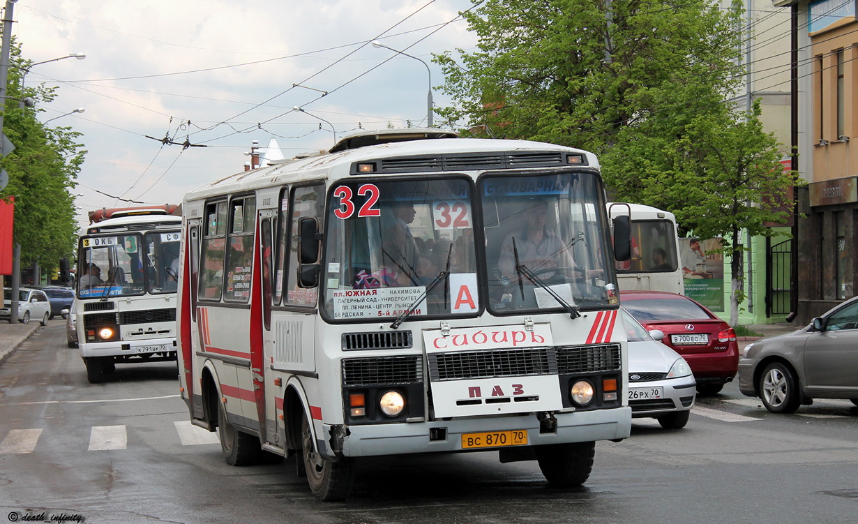 Томская вобласць, ПАЗ-32051-110 № ВС 870 70