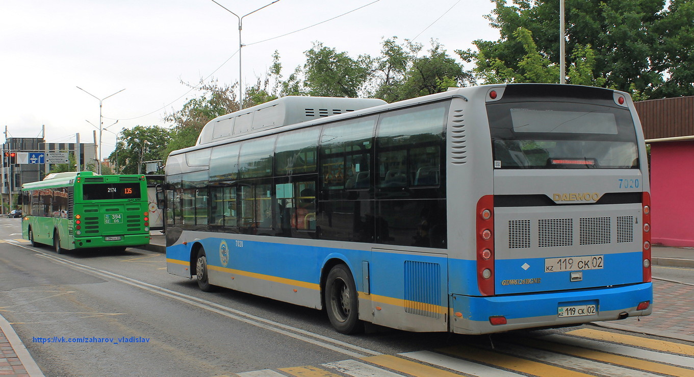 Almaty, Guilin Daewoo GDW6126CNG (SemAZ) Nr. 7020