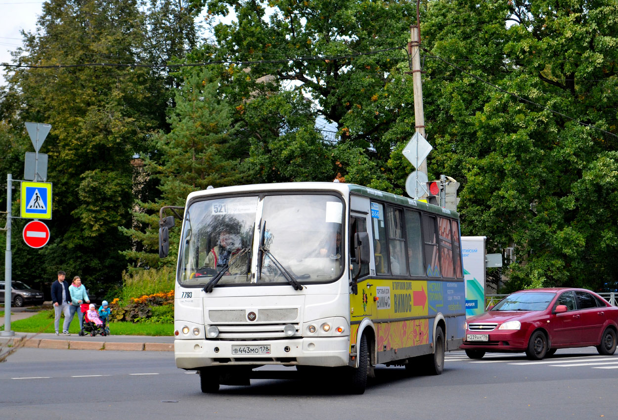 Санкт-Петербург, ПАЗ-320412-05 № 7793