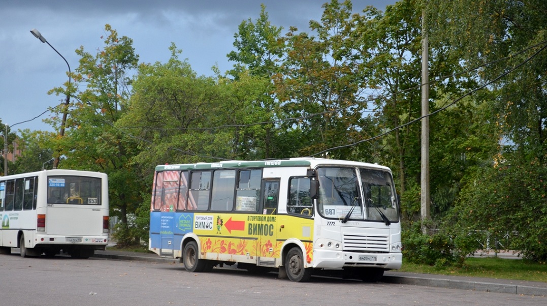 Санкт-Петербург, ПАЗ-320412-05 № 7772