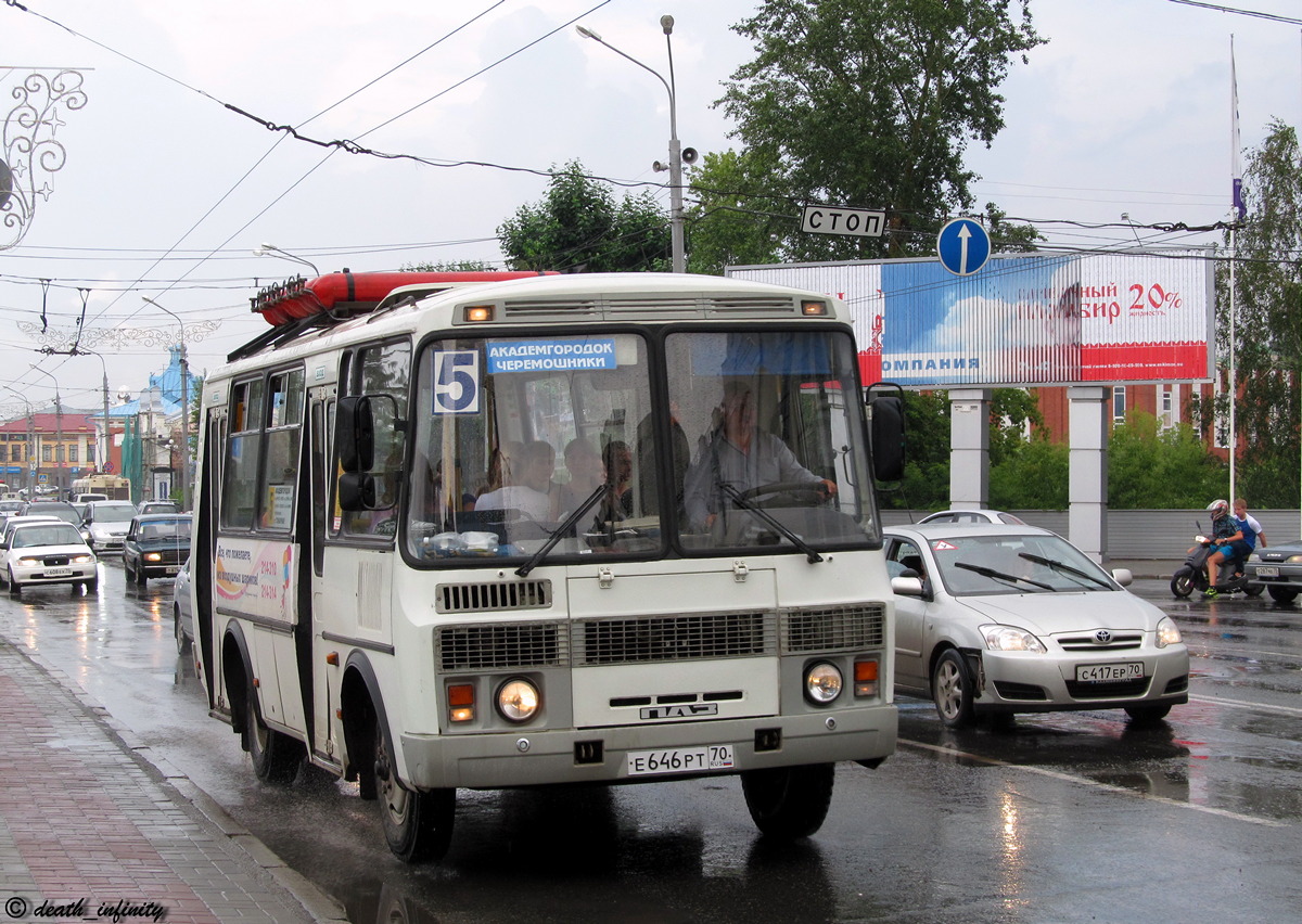 Томская область, ПАЗ-32054 № Е 646 РТ 70