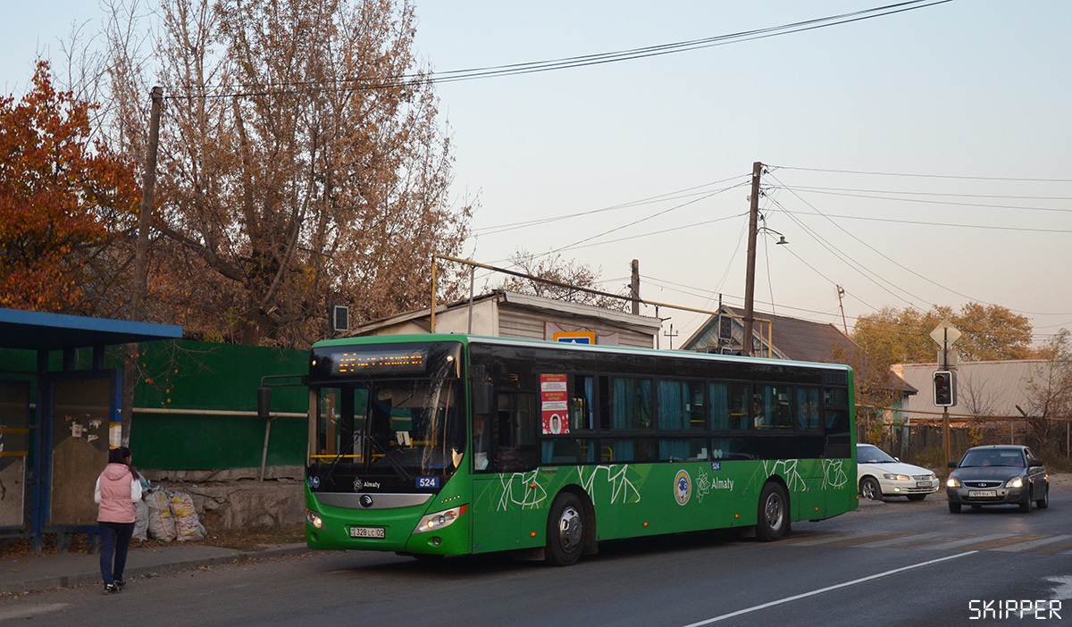 Алматы, Yutong ZK6118HGA № 524