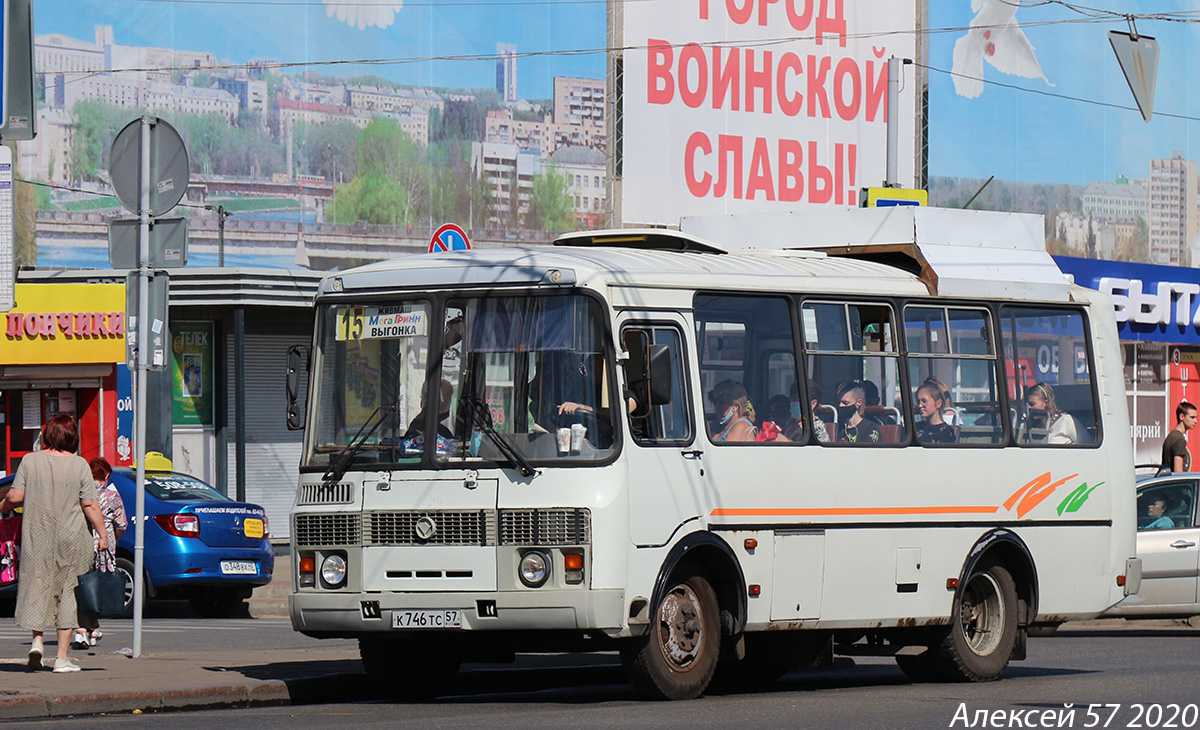 Oryol region, PAZ-32054 č. К 746 ТС 57