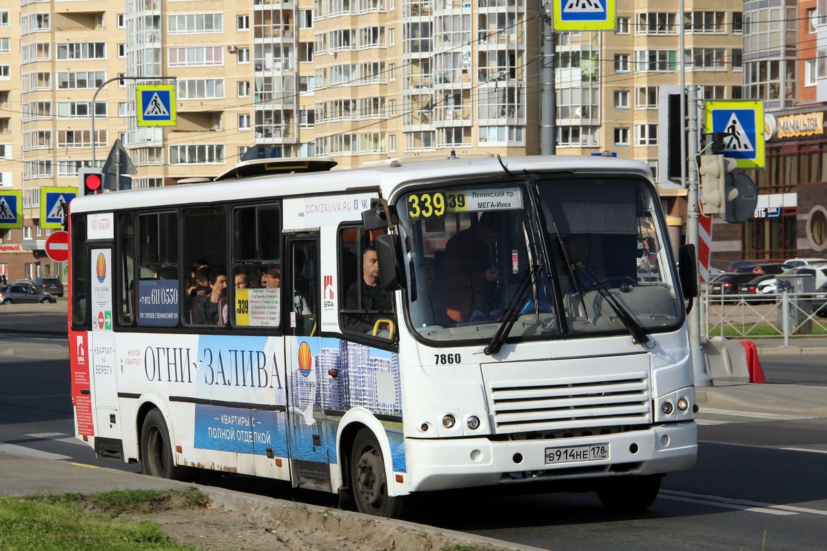 Санкт-Петербург, ПАЗ-320412-05 № 7860