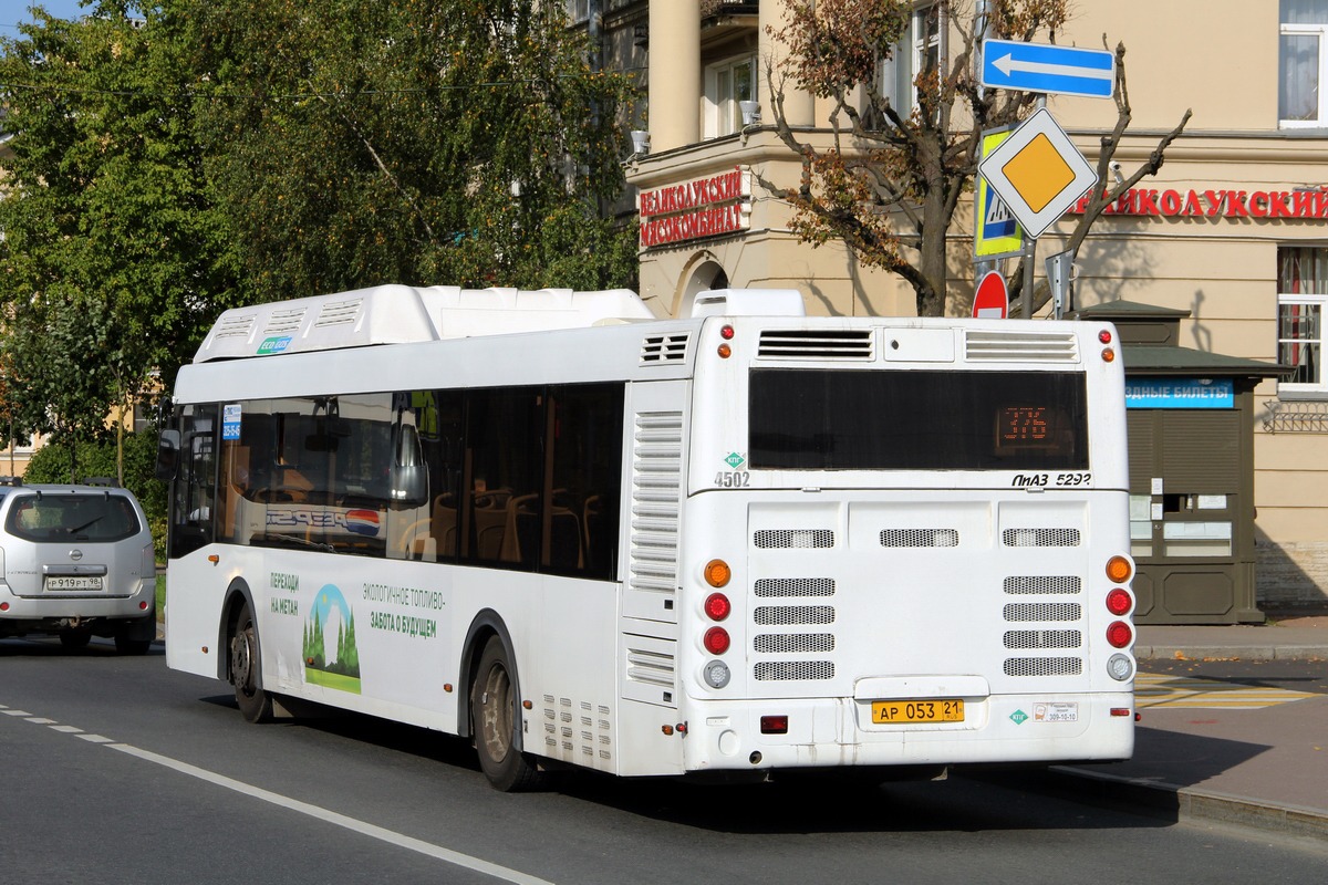 Санкт-Петербург, ЛиАЗ-5292.67 (CNG) № 4502