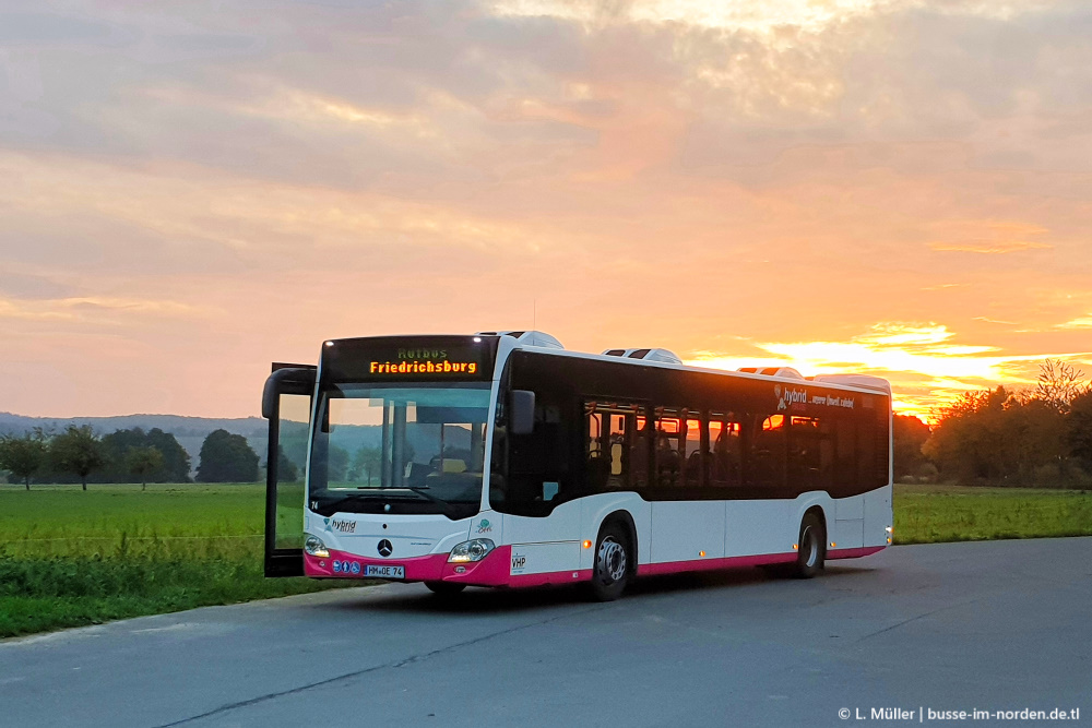 Нижняя Саксония, Mercedes-Benz Citaro C2 hybrid № 74