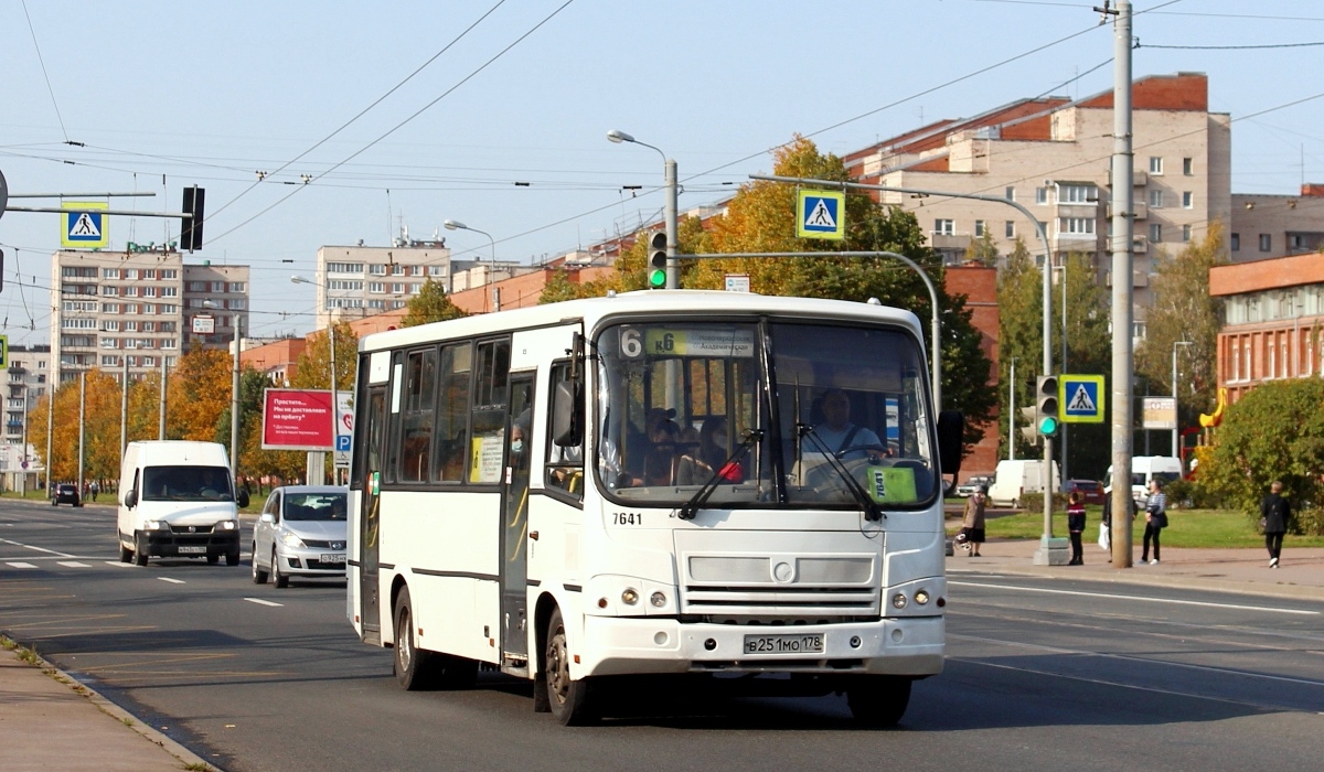 Санкт-Петербург, ПАЗ-320412-05 № 7641