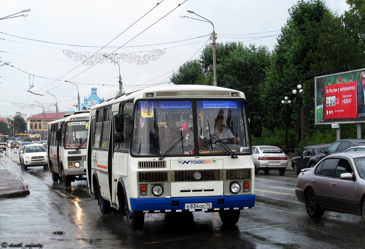 Томская область, ПАЗ-32054 № Е 834 ОО 70