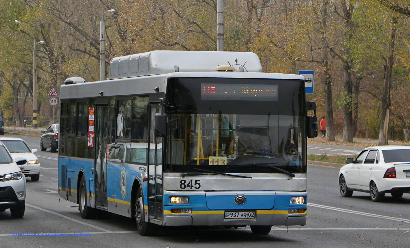 Алматы, Yutong ZK6118HGA № 845