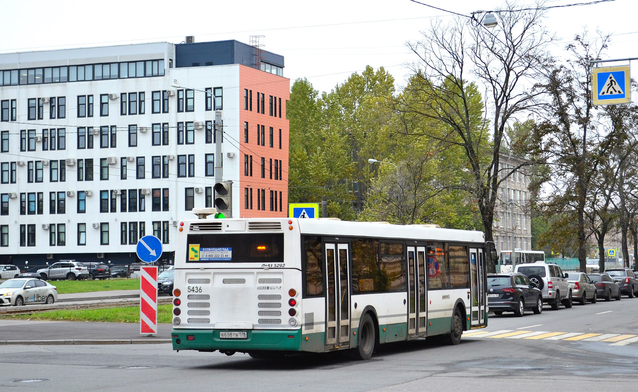 Санкт-Петербург, ЛиАЗ-5292.60 № 5436