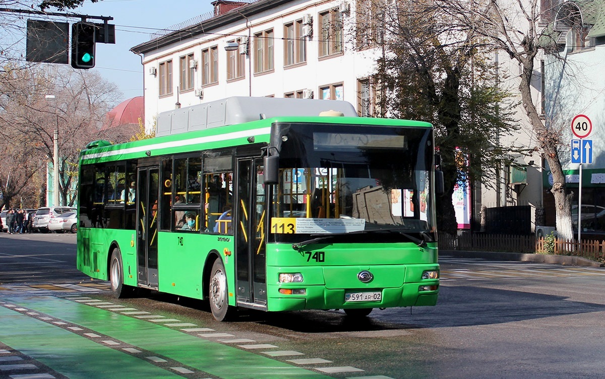 Алматы, Yutong ZK6118HGA № 740