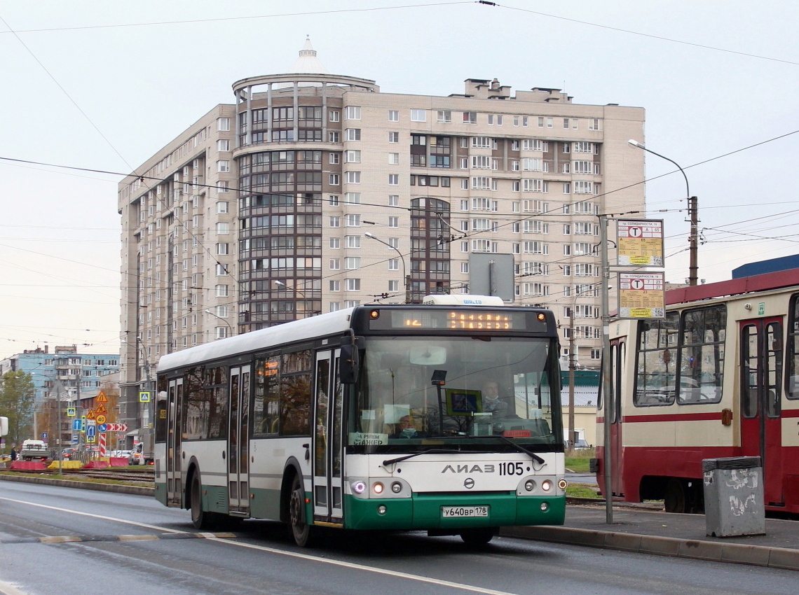 Санкт-Петербург, ЛиАЗ-5292.60 № 1105