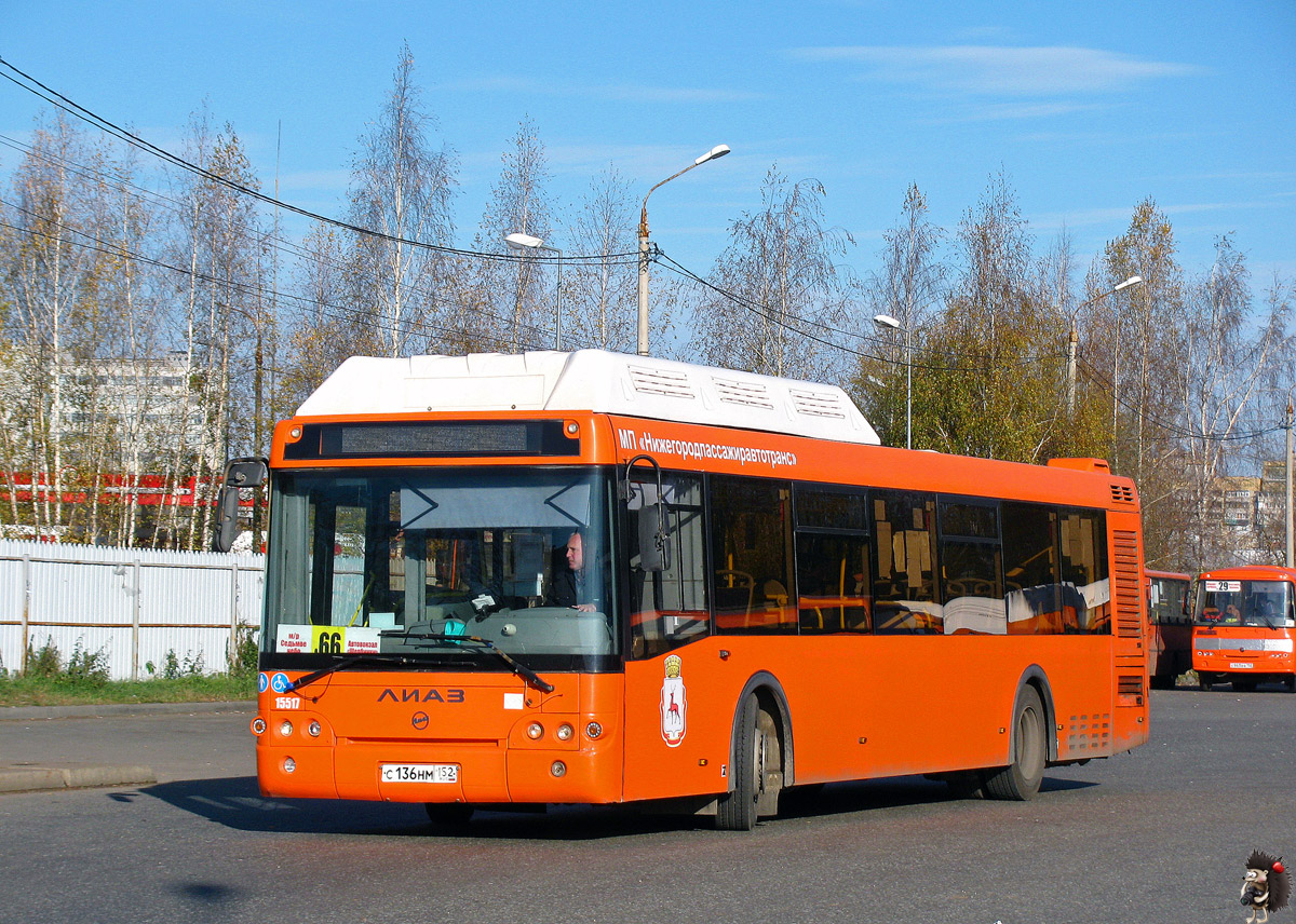 Нижегородская область, ЛиАЗ-5292.67 (CNG) № 15517