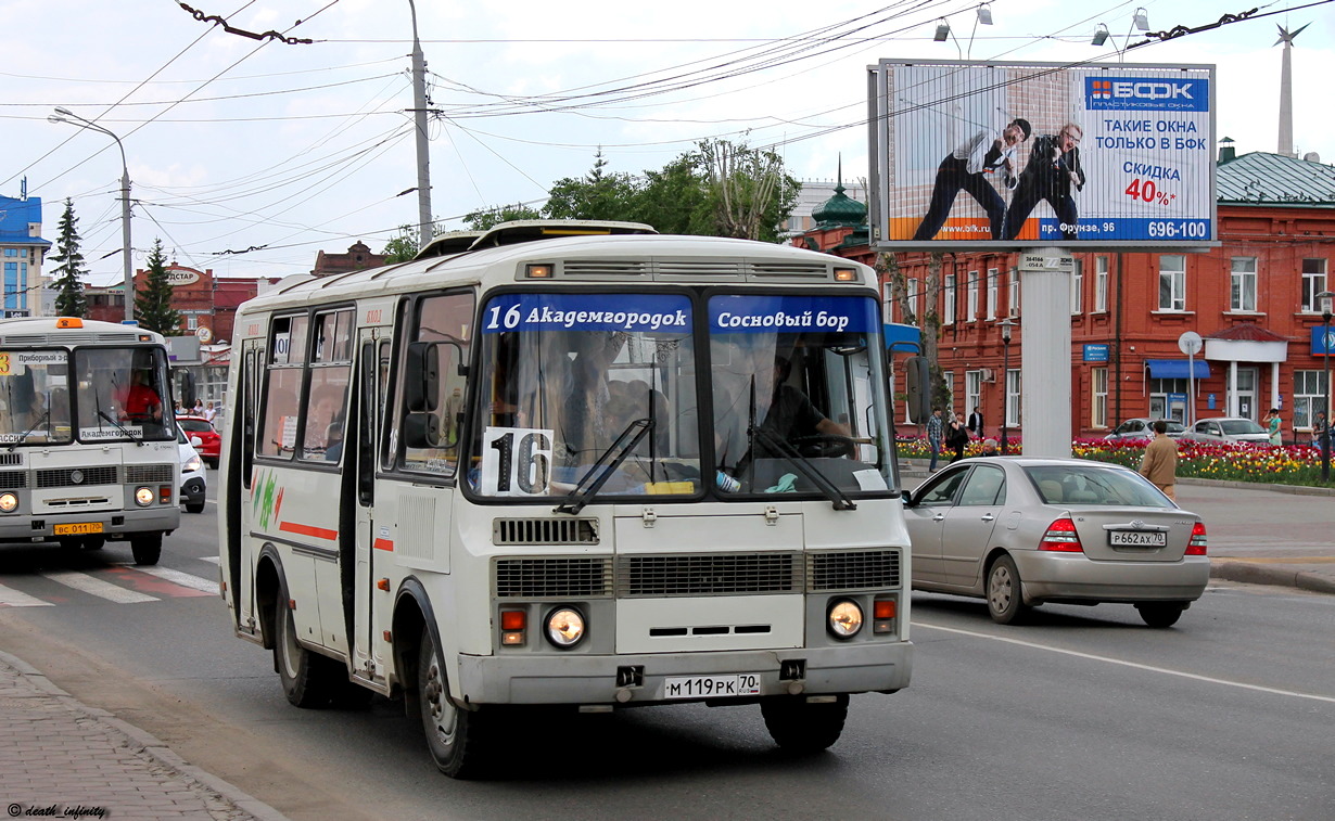 Томская область, ПАЗ-32054 № М 119 РК 70