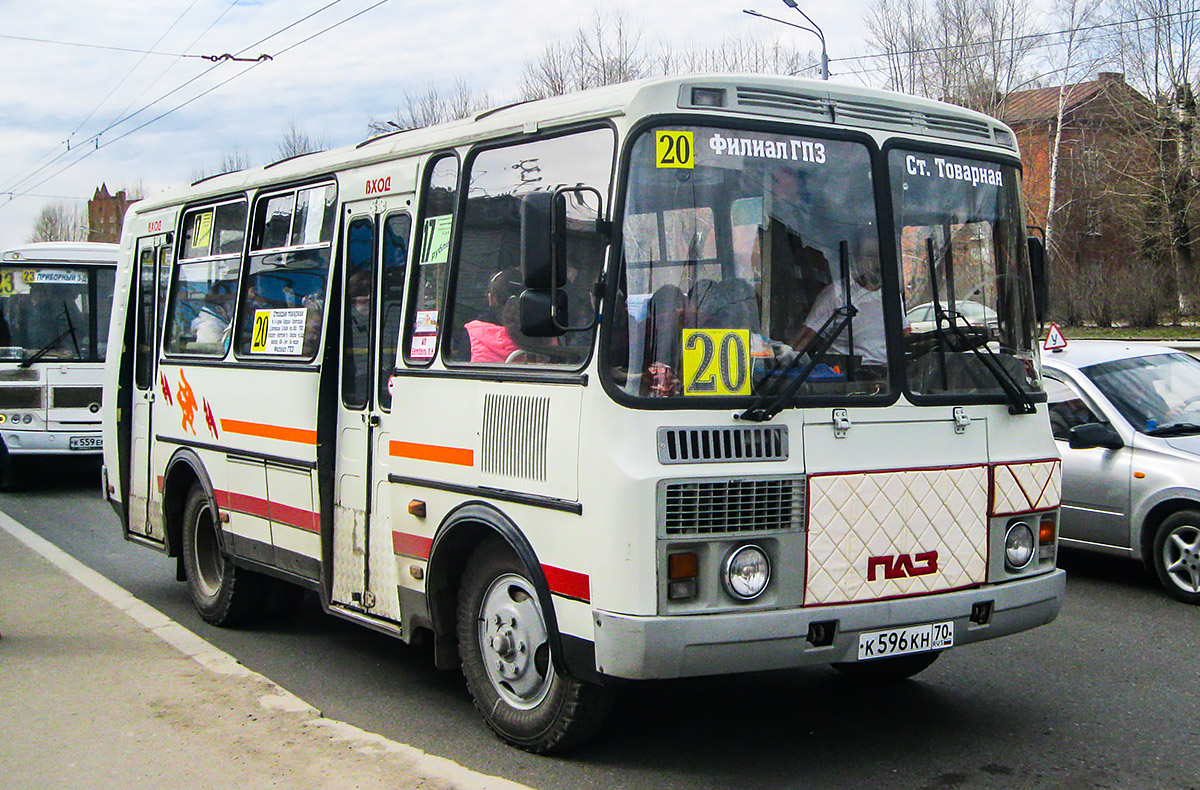 Томская область, ПАЗ-32054 № К 596 КН 70