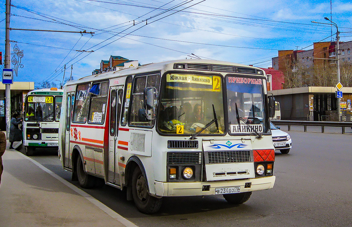 Томская область, ПАЗ-32051-110 № В 234 ВО 70