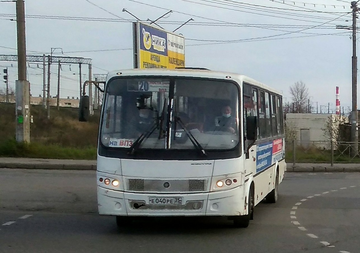 Вологодская область, ПАЗ-320412-05 "Вектор" № Е 040 РЕ 35