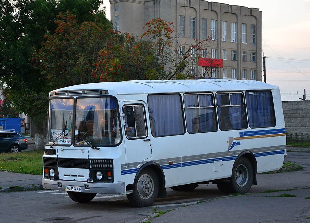 Волынская область, ПАЗ-32054 № AC 3554 AI