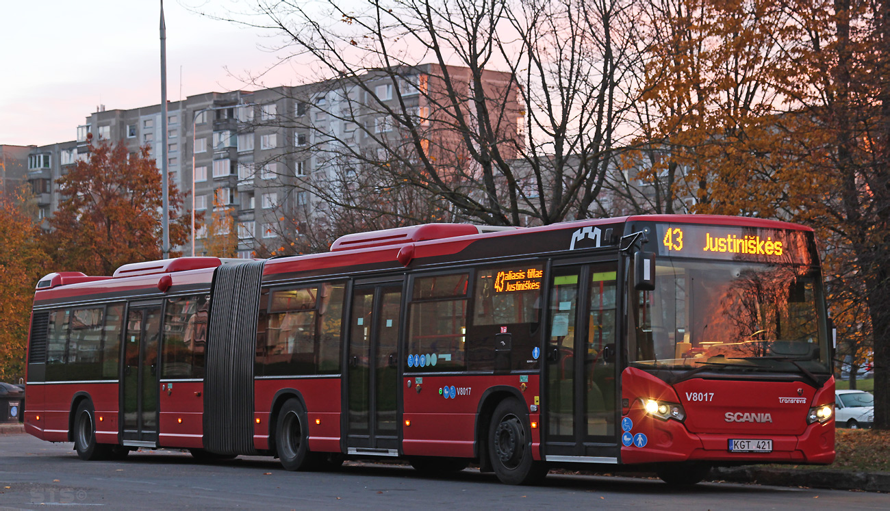 Литва, Scania Citywide LFA № V8017 — Фото — Автобусный транспорт