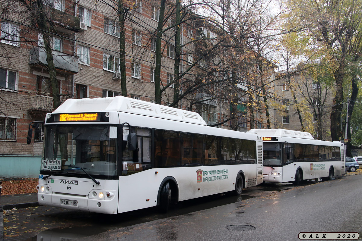 Воронежская область, ЛиАЗ-5292.67 (CNG) № Р 318 ВТ 136