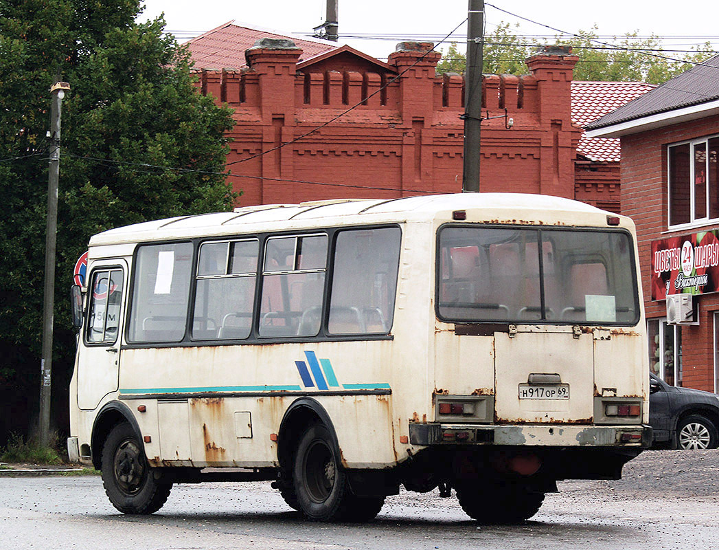 Тверская область, ПАЗ-32053 № Н 917 ОР 69