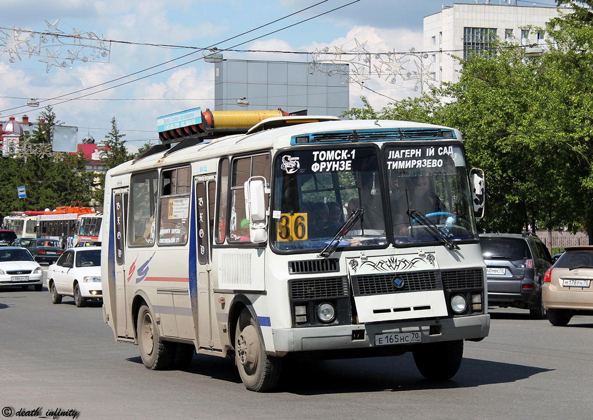 Томская область, ПАЗ-32054 № Е 165 НС 70