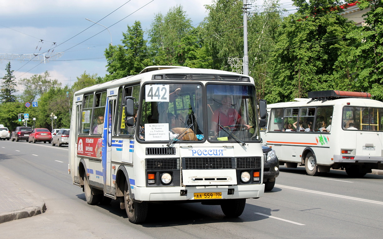 Томская область, ПАЗ-3205-110 № АА 559 70