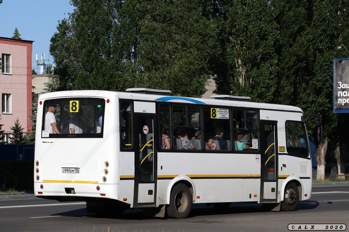 Воронежская область, ПАЗ-320412-04 "Вектор" № С 995 ЕМ 136