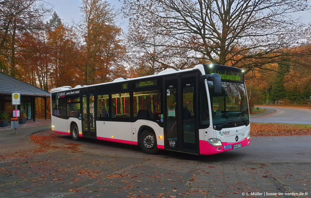 Нижняя Саксония, Mercedes-Benz Citaro C2 hybrid № 71