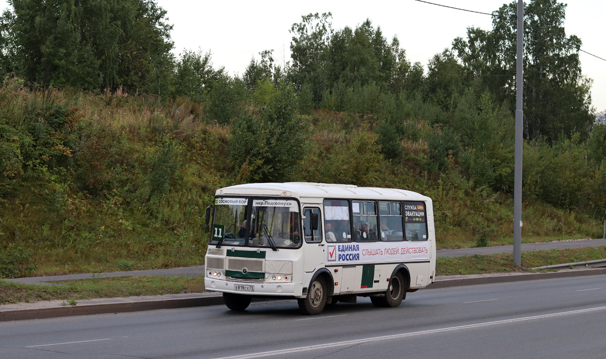 Томская область, ПАЗ-32054 № Е 818 СХ 70