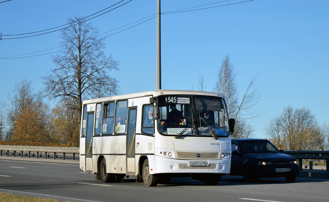 Санкт-Петербург, ПАЗ-320402-05 "Вектор" № В 597 СН 198