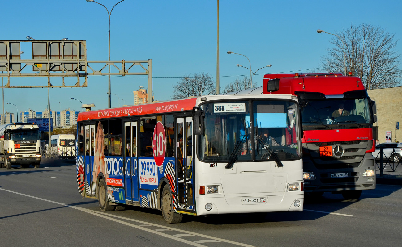 Санкт-Петербург, ЛиАЗ-5293.60 № 3827