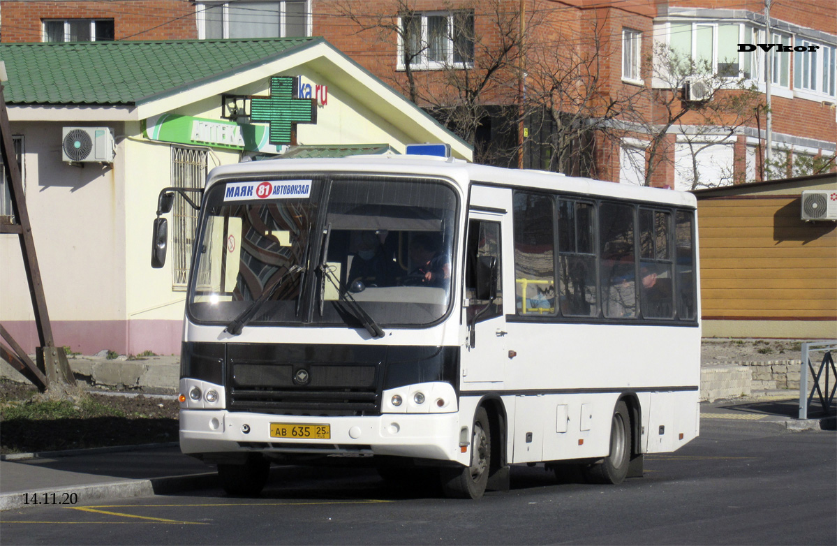 Приморский край, ПАЗ-320402-05 № АВ 635 25