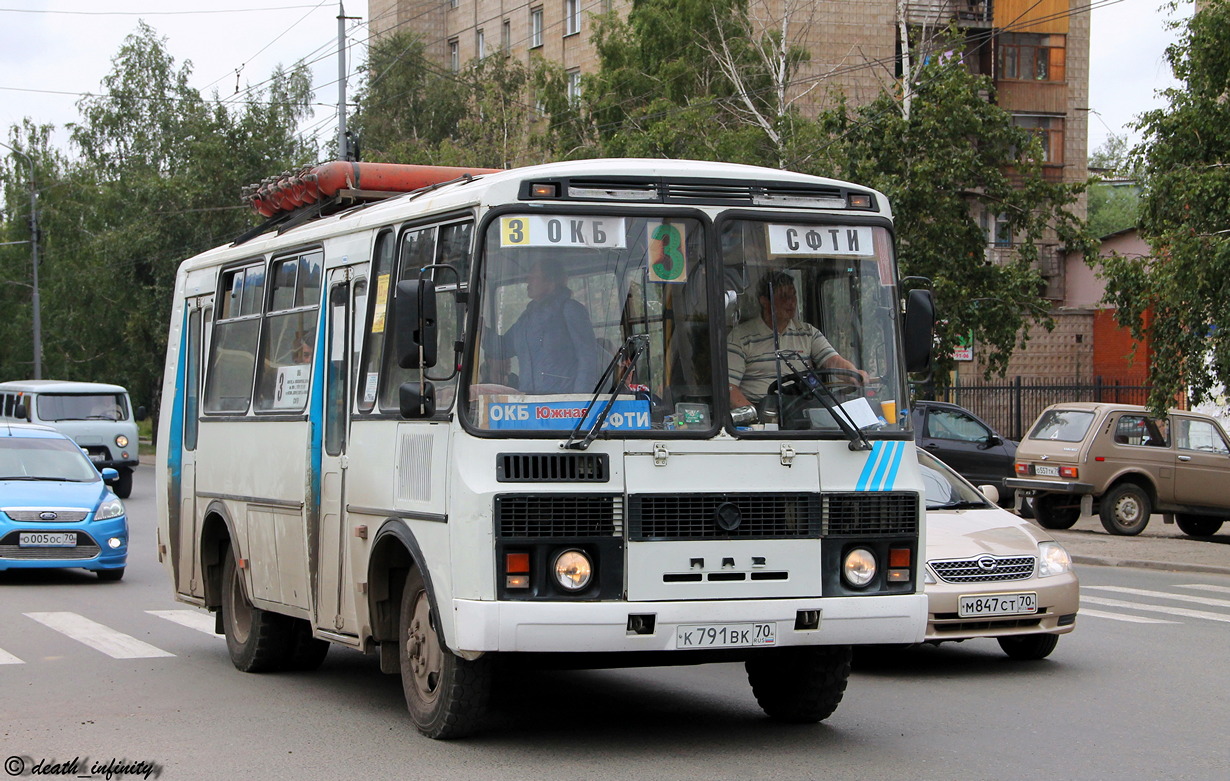 Томская область, ПАЗ-32054 № К 791 ВК 70