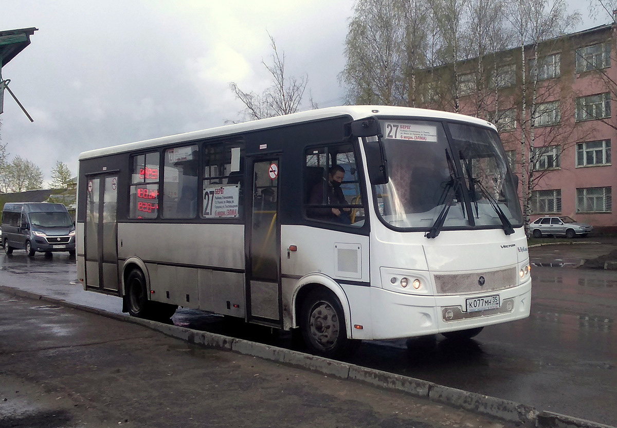 Вологодская область, ПАЗ-320414-05 "Вектор" (1-2) № К 077 МН 35