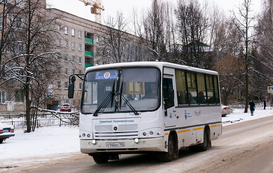 Башкортостан, ПАЗ-320402-05 № У 140 НС 102