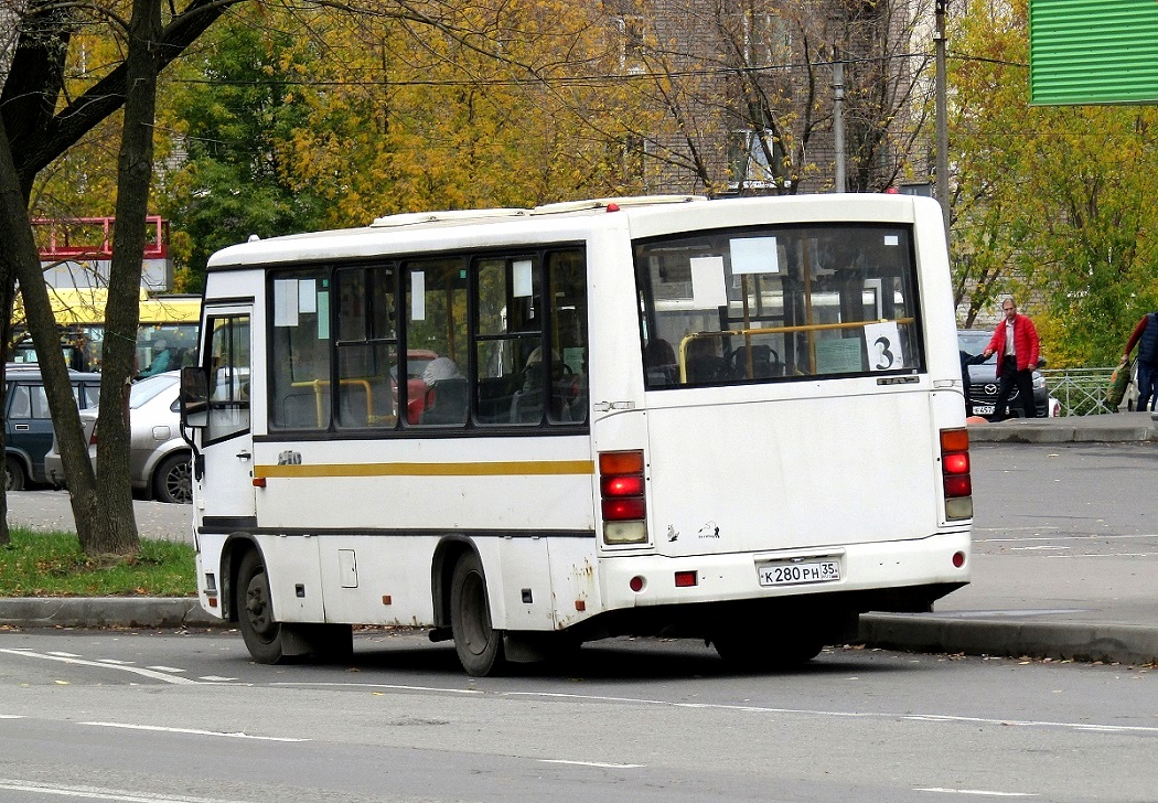 Валагодская вобласць, ПАЗ-320402-05 № К 280 РН 35