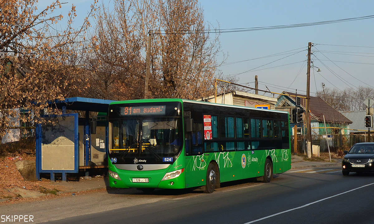 Алматы, Yutong ZK6118HGA № 524