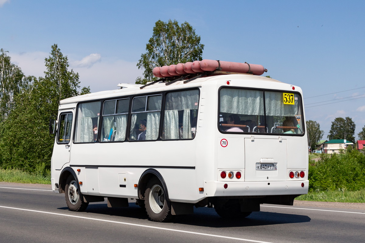 Томская область, ПАЗ-32053 № К 840 РТ 70