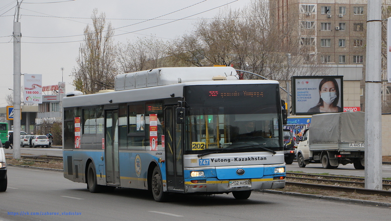 Алматы, Yutong ZK6118HGA № 747