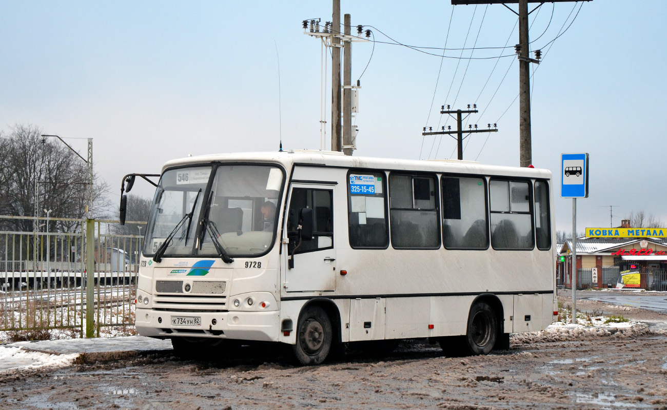 Санкт-Петербург, ПАЗ-320302-11 № 9728