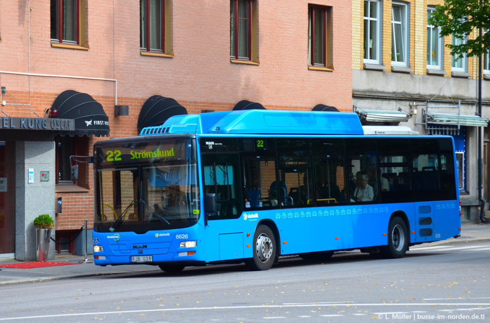 Швеция, MAN A21 Lion's City NL313 CNG № 6626