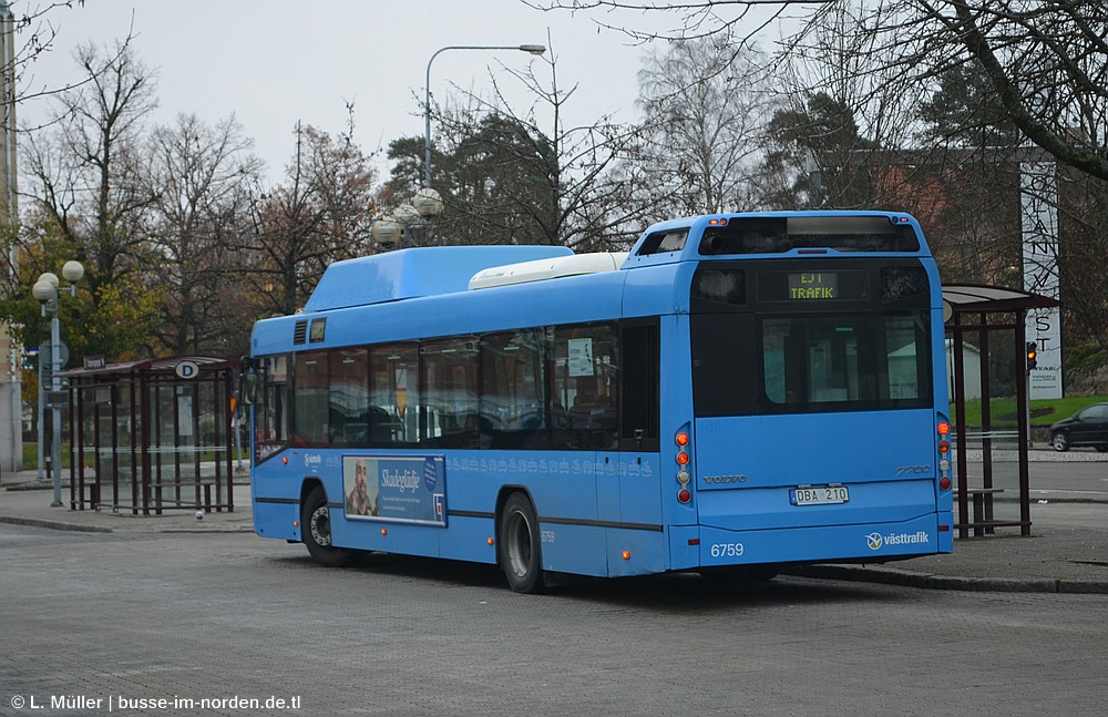 Швеция, Volvo 7700 CNG № 6759